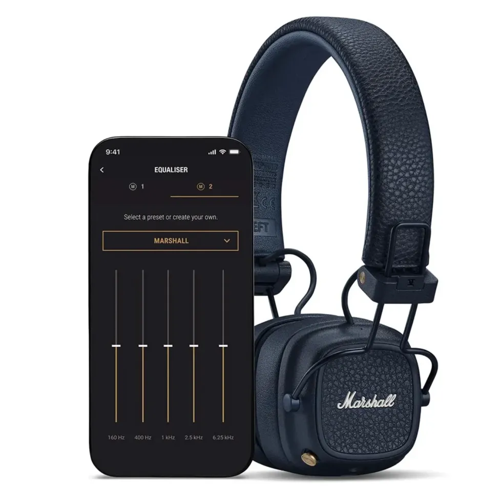 Marshall Major V trådløse on-ear-hodetelefoner Midnight Blue