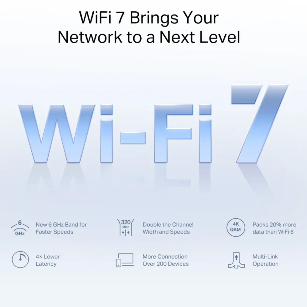 Mercusys Halo H47BE Mesh Wifi 7-system 2-pk.