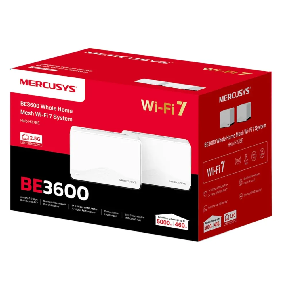 Mercusys Halo H27BE Wifi 7 mesh-system
