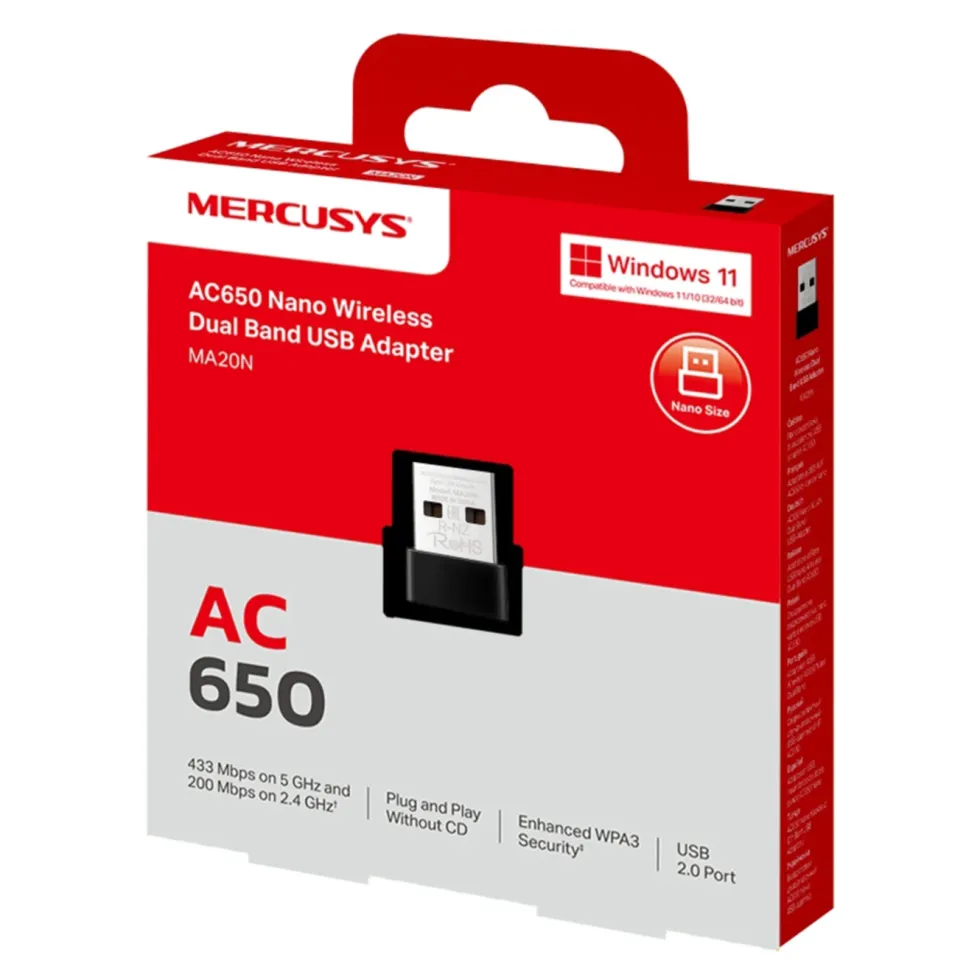 Mercusys MA20N USB nettverksadapter