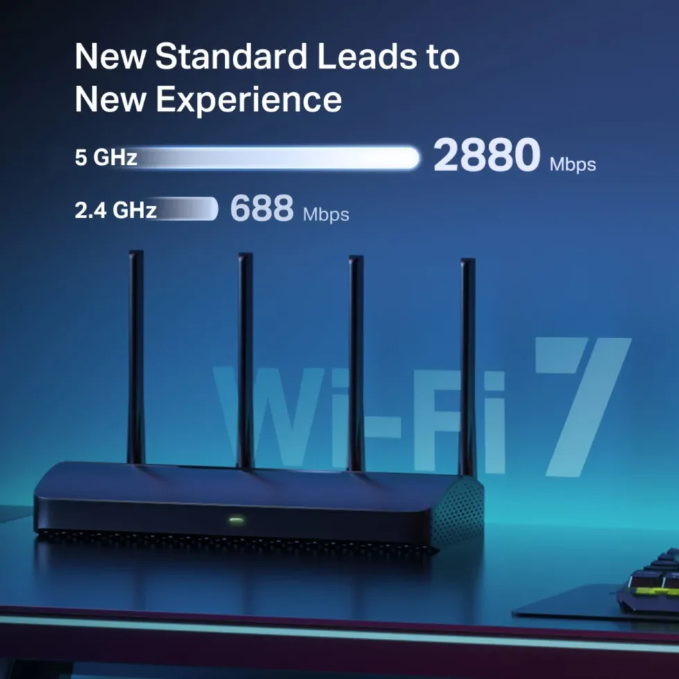Mercusys MR27BE Dual-Band Wifi 7-ruter