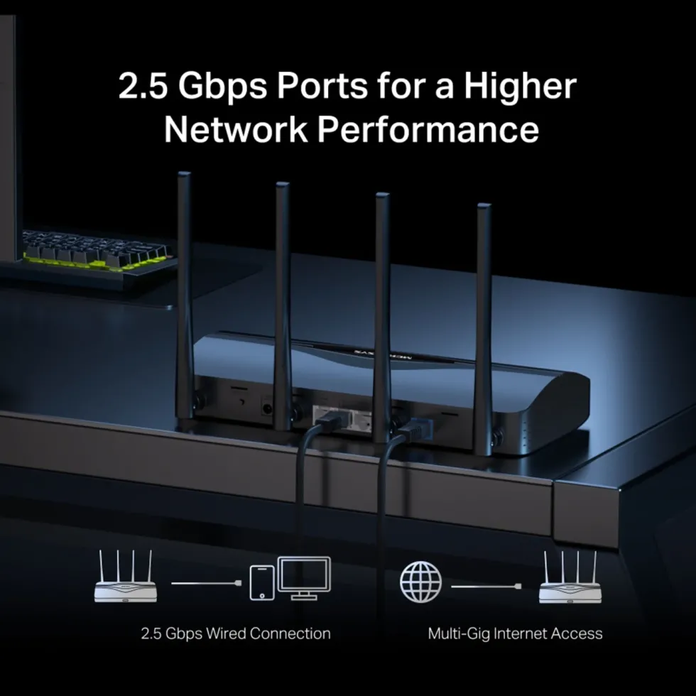 Mercusys MR27BE Dual-Band Wifi 7-ruter