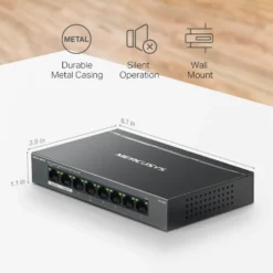 Mercusys MS108GP 8-porters gigabitswitch med POE+