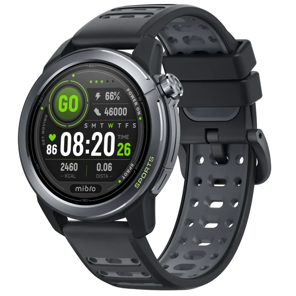Mibro GS Active2 smartklokke Mørkegrå