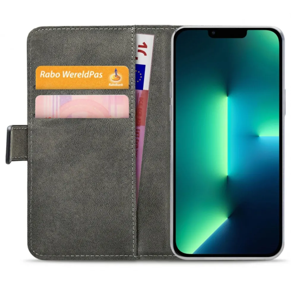 Mobilize Classic Gelly Wallet Book Case – Mobildeksel for iPhone 13 Pro Max Svart