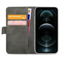 Mobilize Classic Gelly Wallet Book Case – Mobildeksel for iPhone 12 Pro Max Svart