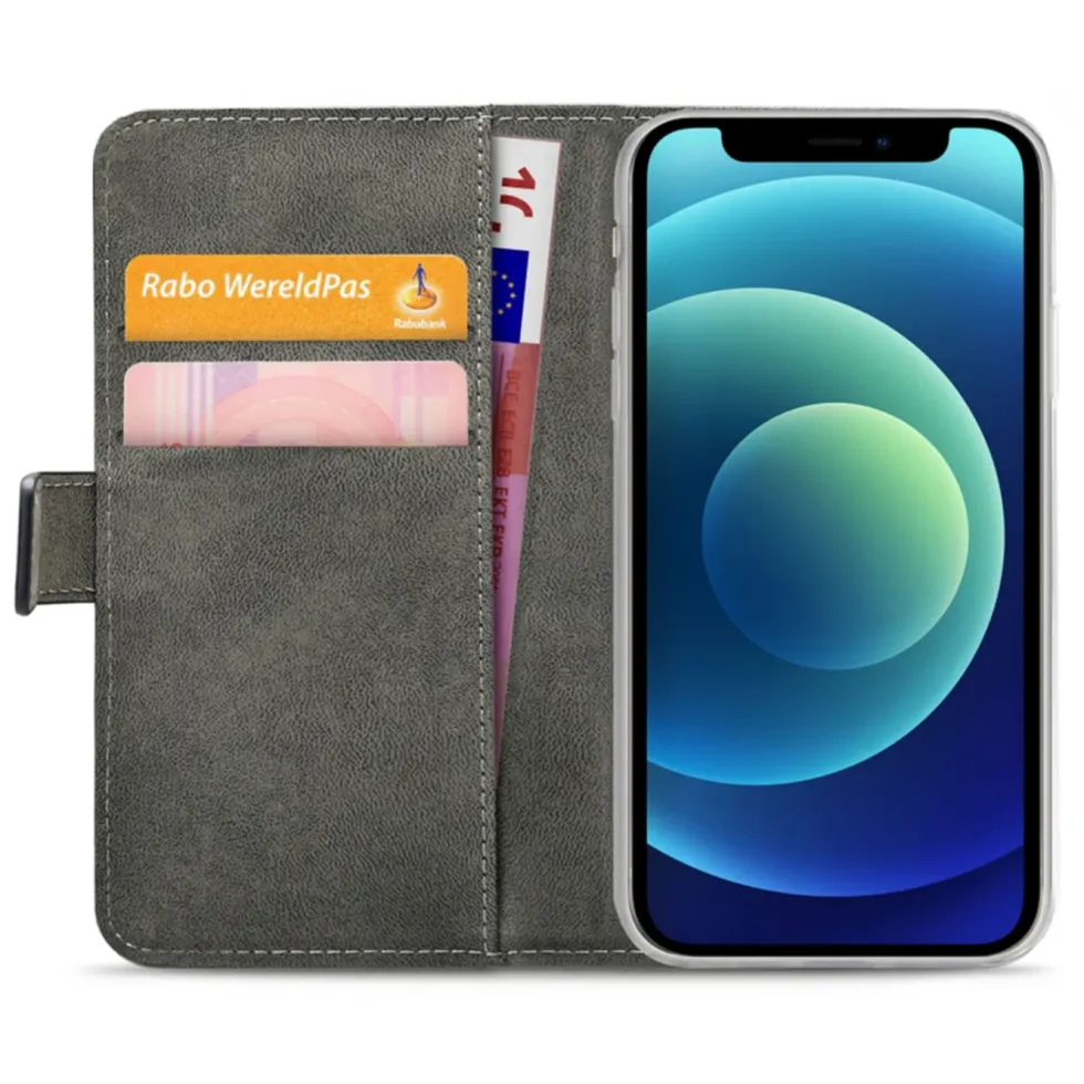 Mobilize Classic Gelly Wallet Book Case – Mobildeksel for iPhone 12 mini Svart