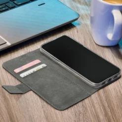 Mobilize Classic Gelly Wallet Book Case – Mobildeksel for iPhone 14 Pro Max Svart