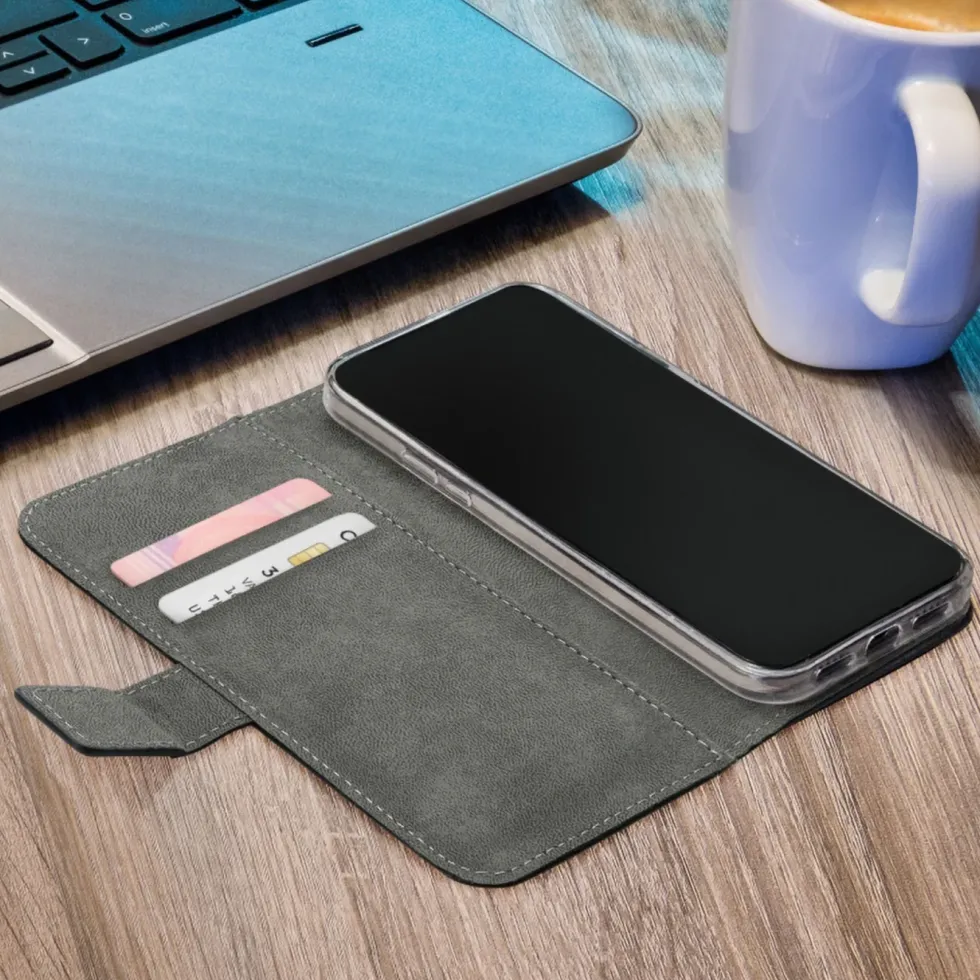 Mobilize Classic Gelly Wallet Book Case – Mobildeksel for iPhone 14 Pro Max Svart