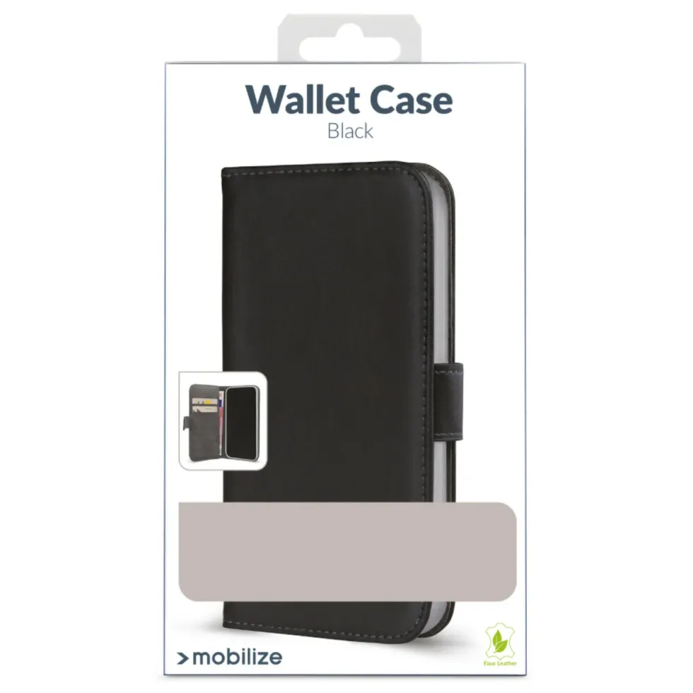 Mobilize Classic Gelly Wallet Book Case – Mobildeksel for iPhone 14 Pro Max Svart