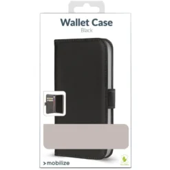Mobilize Classic Gelly Wallet Book Case – Mobildeksel for iPhone 15 Pro Svart