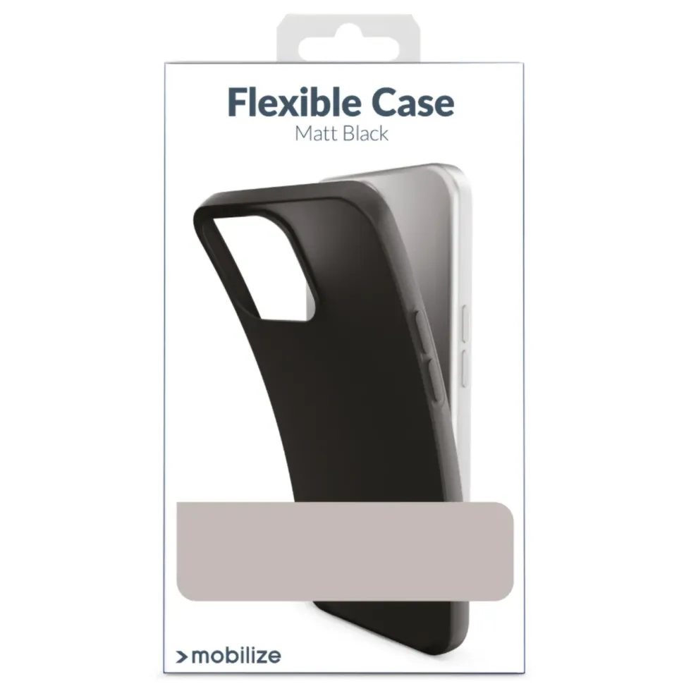 Mobilize Rubber Gelly Case – Mobildeksel for iPhone 13 mini Svart