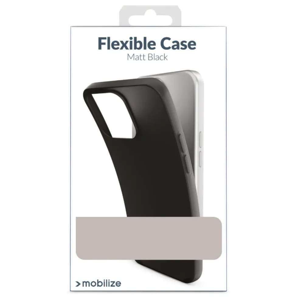 Mobilize Rubber Gelly Case – Mobildeksel for iPhone 13 Pro Max Svart