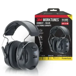 3M WorkTunes Connect & Solar hørselvern Bluetooth Svart