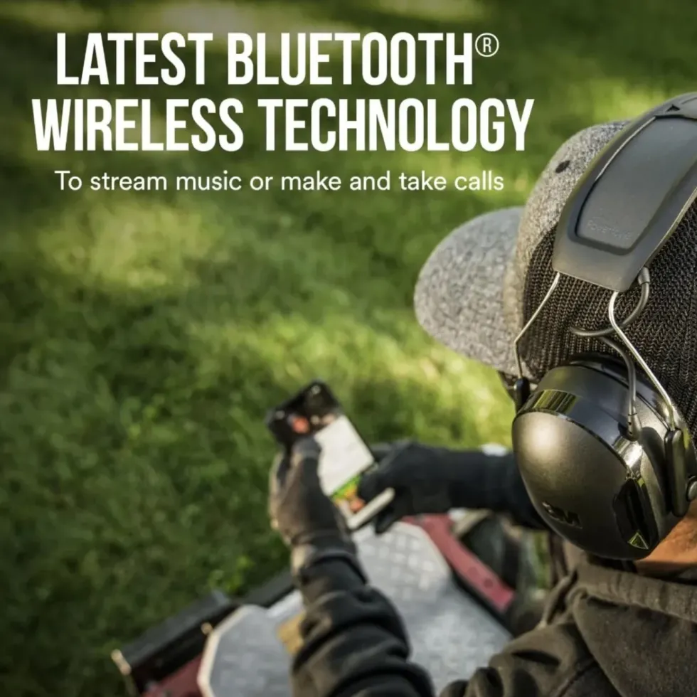 3M WorkTunes Connect & Solar hørselvern Bluetooth Svart