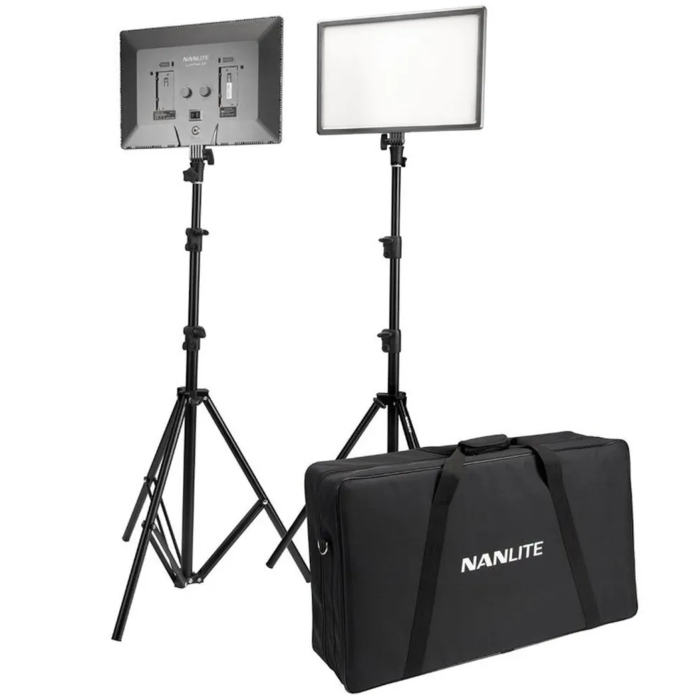 Nanlite LumiPad 25 LED-paneler med stativ 2-pk.