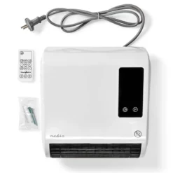 Nedis Baderomsovn – 2000 W med fjernkontroll