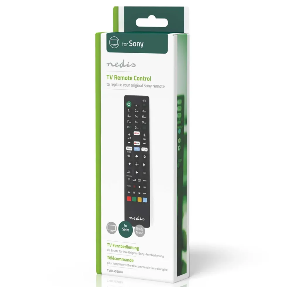 Nedis Erstatningsfjernkontroll for Sony TV-modeller