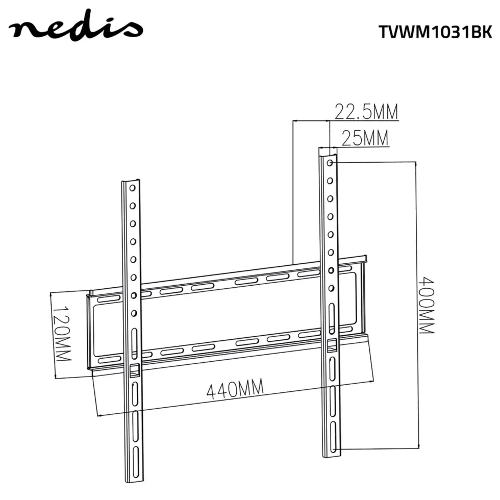 Nedis Fast veggfeste for TV 23–55"