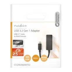 Nedis Gigabit-nettverkskort USB-C 2,5 Gb/s