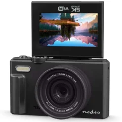 Nedis 5K-digitalkamera med vippbar skjerm