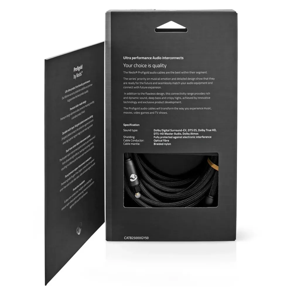 Nedis Optisk lydkabel Toslink 5 m