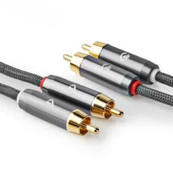 Nedis Stereolydkabel med doble RCA-kontakter 2 m