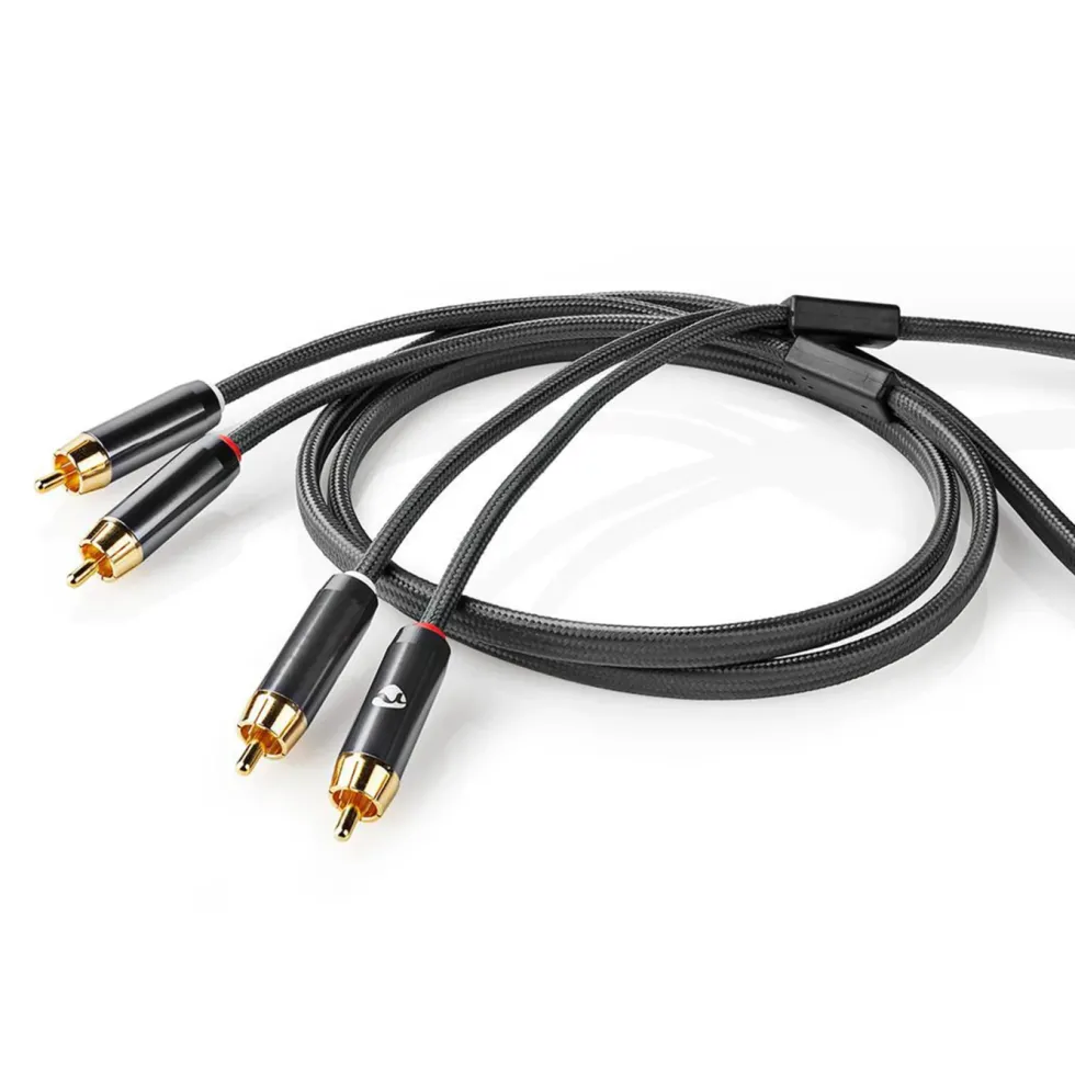 Nedis Stereolydkabel med doble RCA-kontakter 2 m