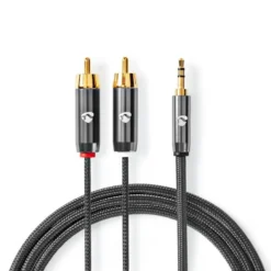 Nedis Stereolydkabel 3,5 mm til 2x RCA 5 m