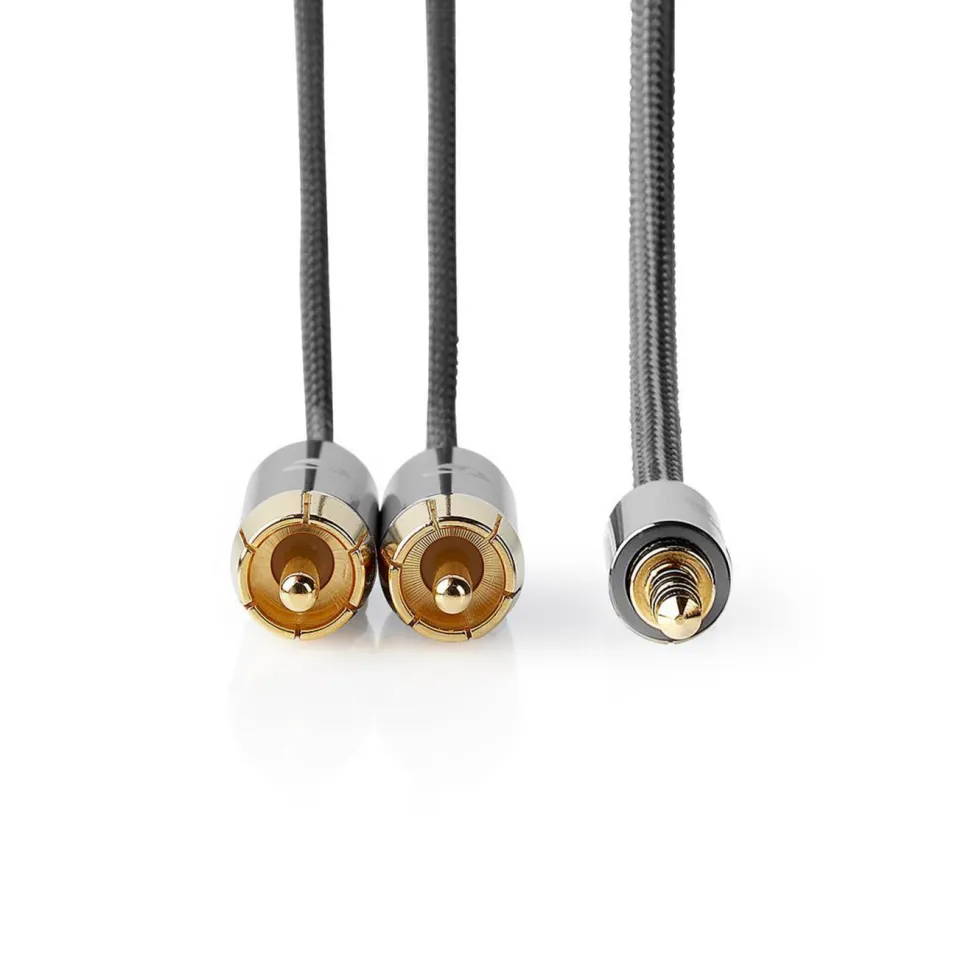 Nedis Stereolydkabel 3,5 mm til 2x RCA 5 m
