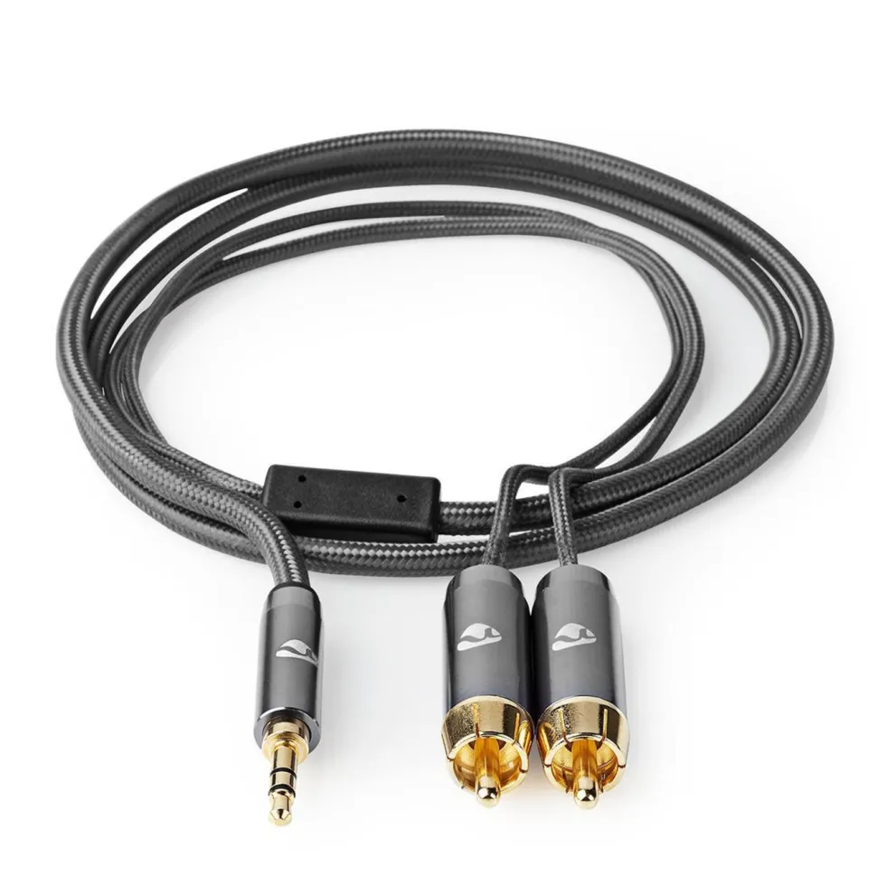 Nedis Stereolydkabel 3,5 mm til 2x RCA 5 m