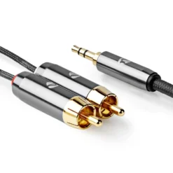 Nedis Stereolydkabel 3,5 mm til 2x RCA 1 m
