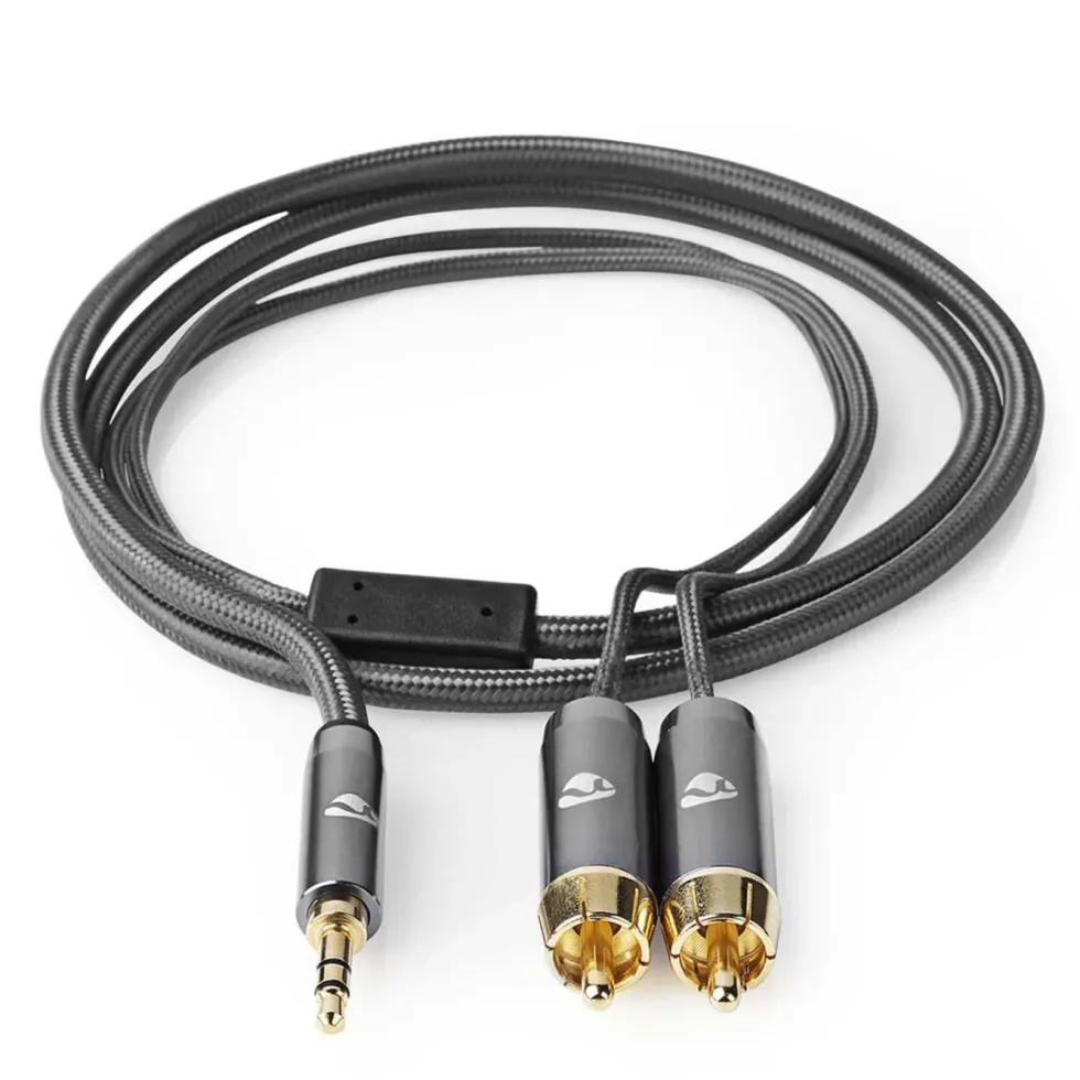 Nedis Stereolydkabel 3,5 mm til 2x RCA 1 m
