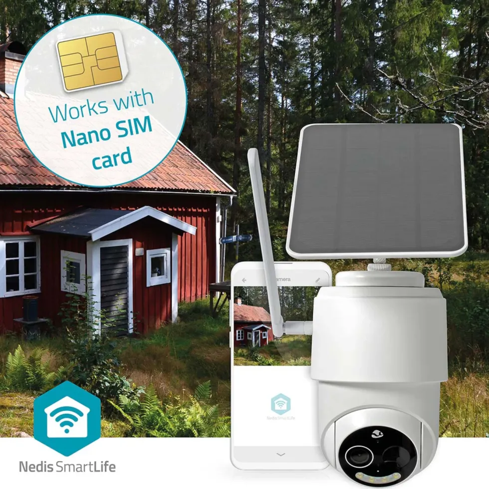 Nedis Utendørskamera med 4G og solceller