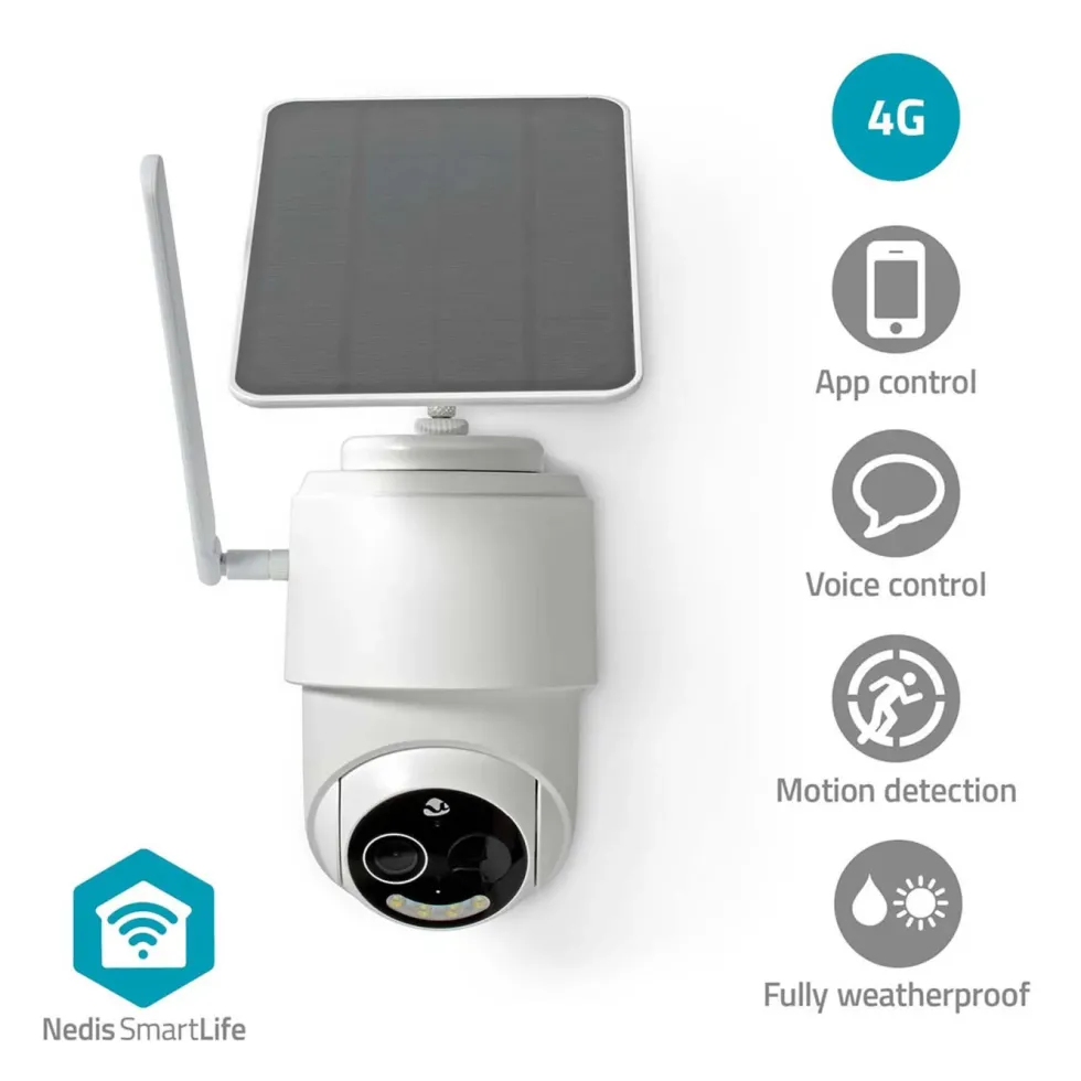 Nedis Utendørskamera med 4G og solceller
