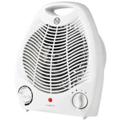 Nedis Varmevifte 1000/2000 W med veltsikring Hvit