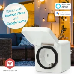Nedis Zigbee Fjernstrømbryter for utendørsbruk 3680 W