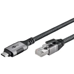 Nettverkskabel med USB-tilkobling USB-C 2 m