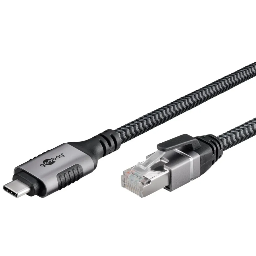 Nettverkskabel med USB-tilkobling USB-C 2 m