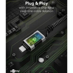Nettverkskabel med USB-tilkobling USB-C 2 m