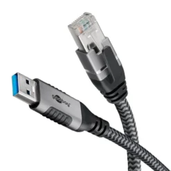 Nettverkskabel med USB-tilkobling USB-A 2 m