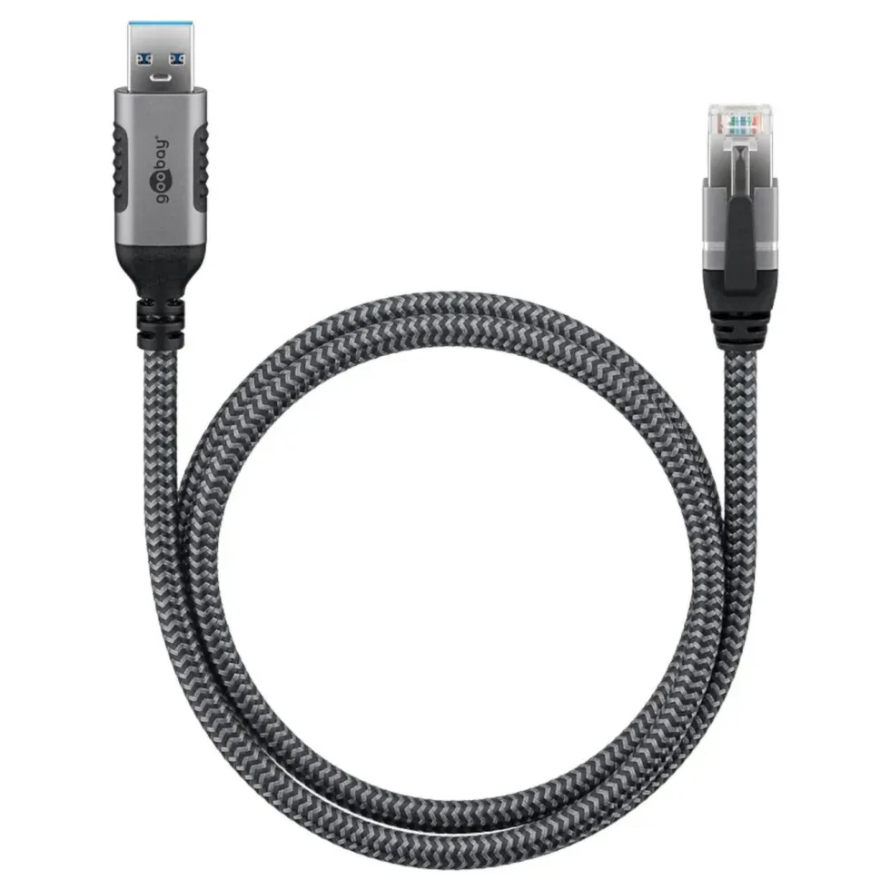 Nettverkskabel med USB-tilkobling USB-A 2 m