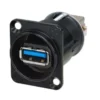 Neutrik USB 5 Gb/s-paneladapter
