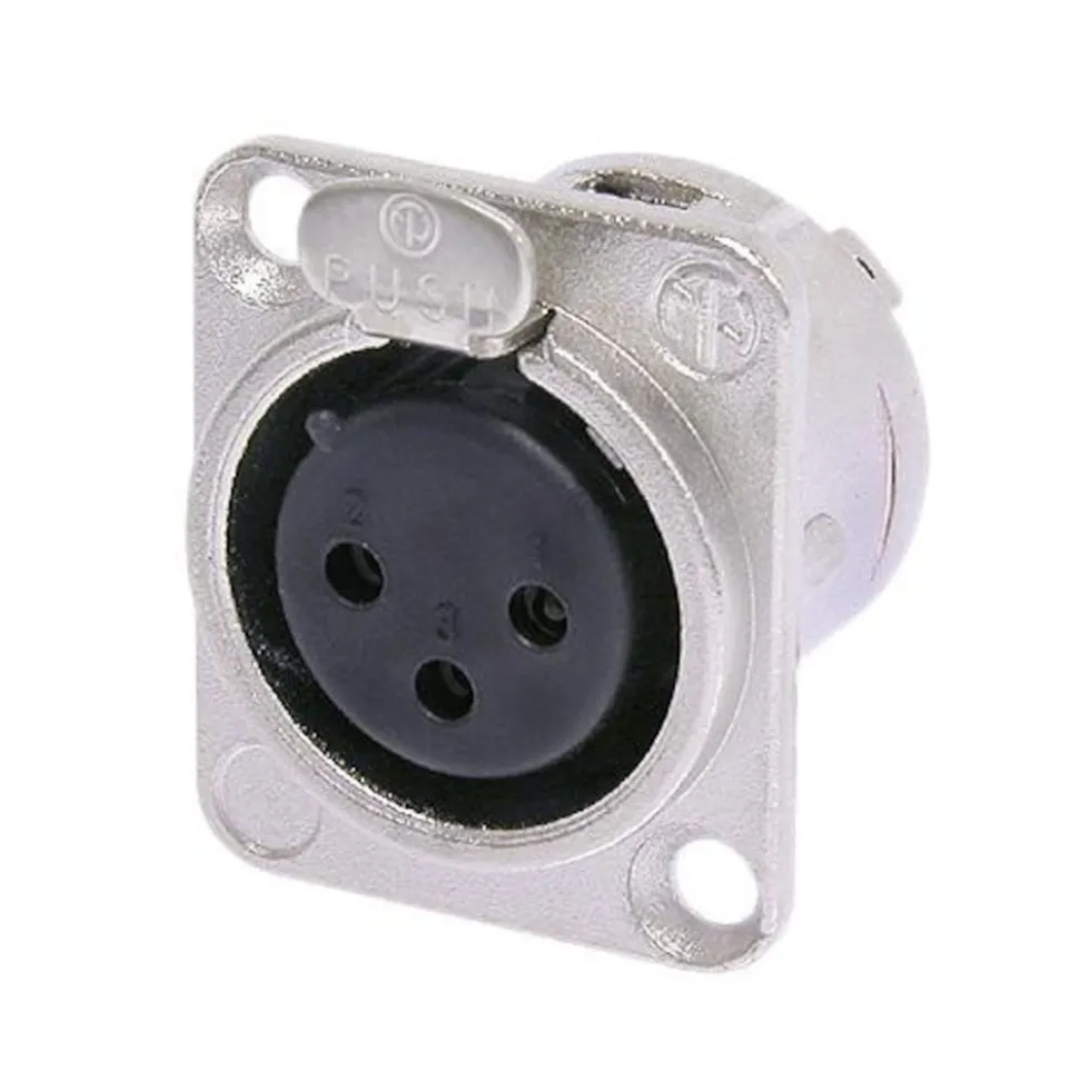 Neutrik XLR-hunn for kabinett, 3-polet