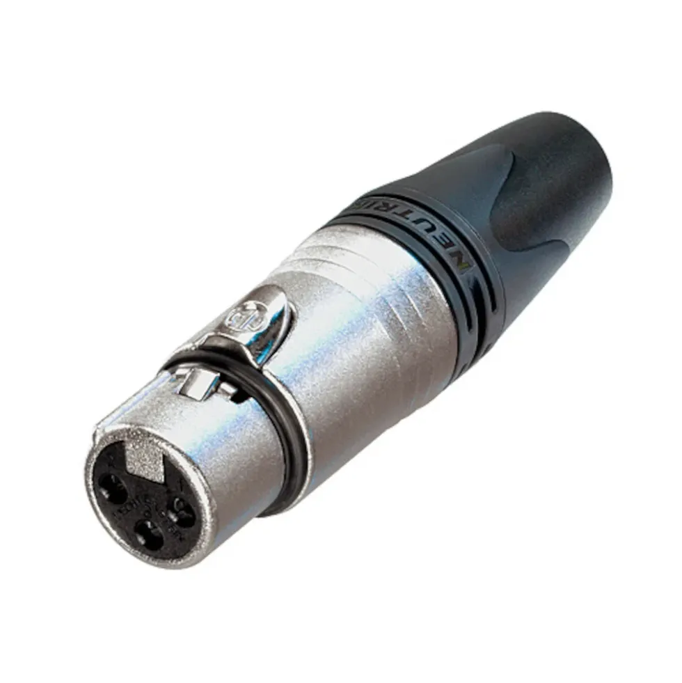 Neutrik XLR-hunn Sølv