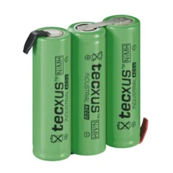 NiMH2 oppladbart 3 x AA-batteri med loddeører