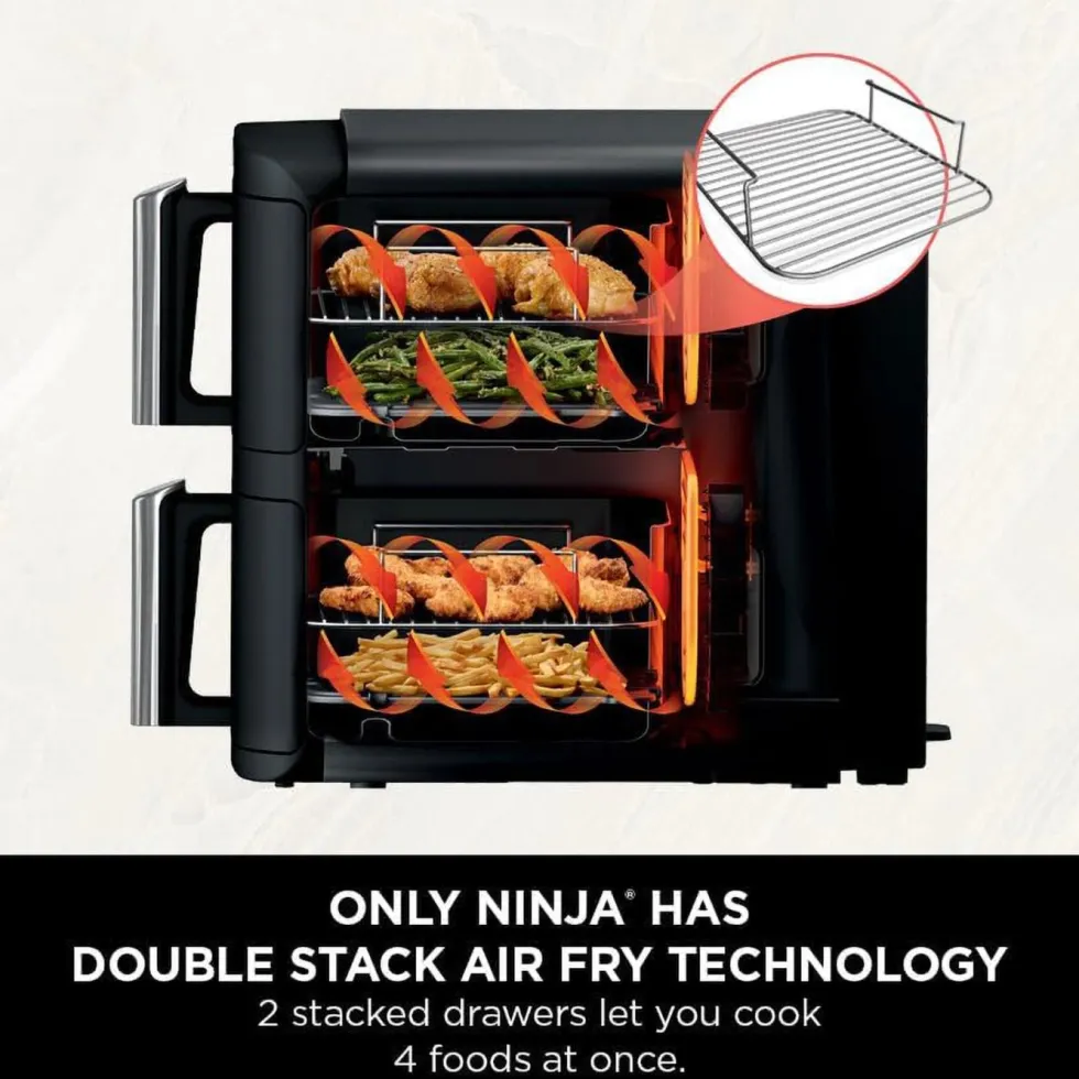 Ninja Stacked Dual Zone airfryer 7,6 L