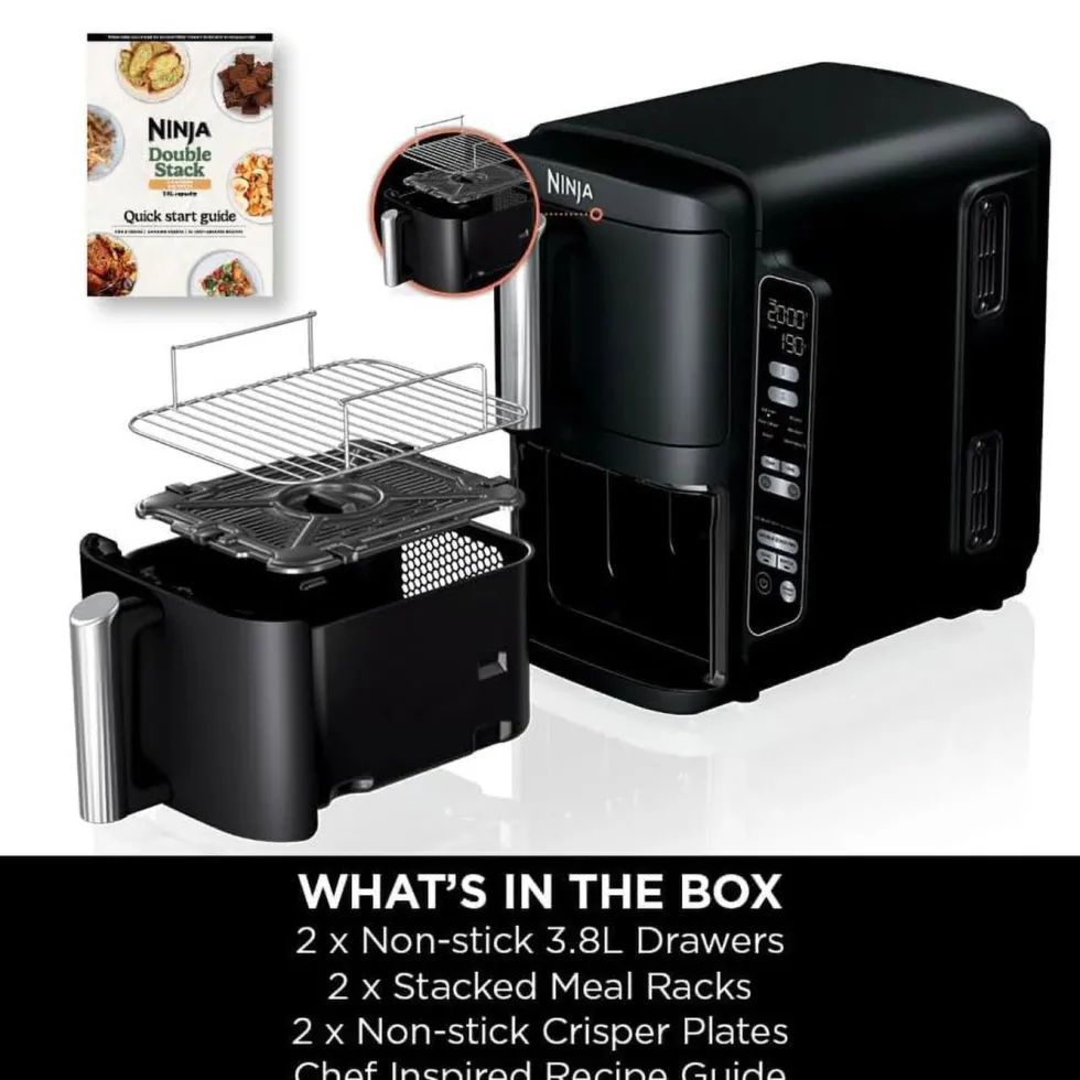 Ninja Stacked Dual Zone airfryer 7,6 L
