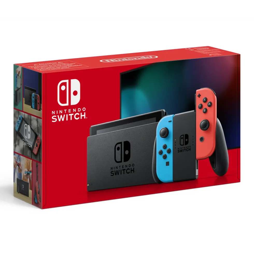 Nintendo Switch (2019) Spillkonsoll 6,2” Rød/Blå