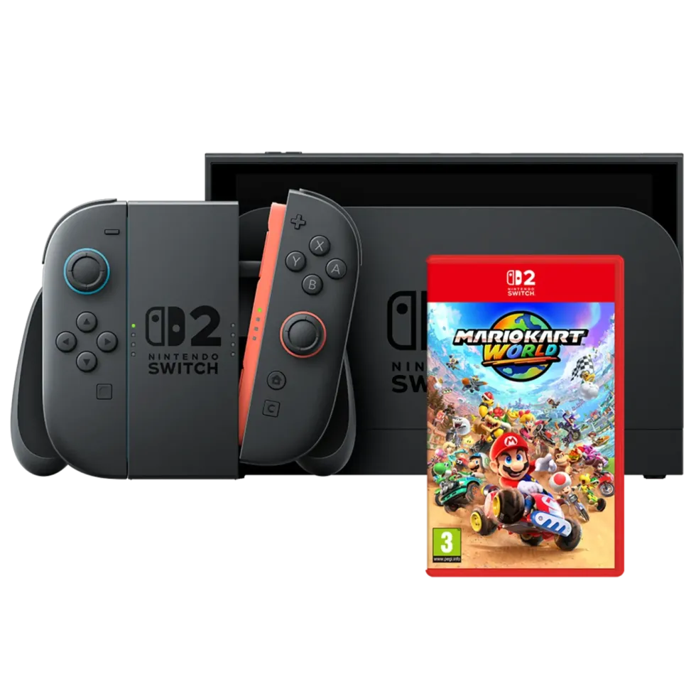 Nintendo Switch 2 Spillkonsoll 7,9" med Mario Kart World Bundle.